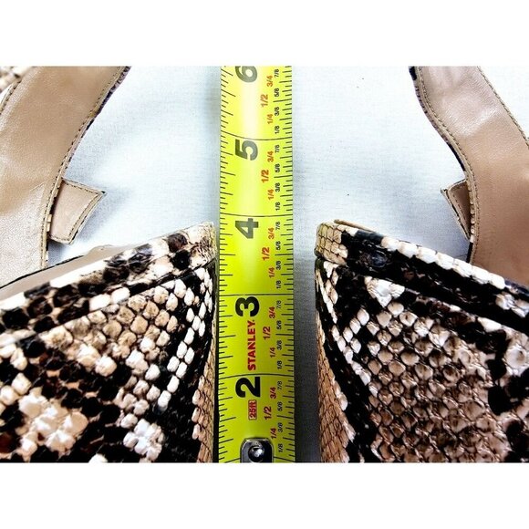 Steve Madden Size 9.5M Women's Snake Print Open Toe Ankle Strap Block Heel Shoes - Picture 2 of 14
